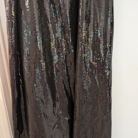 Black Sequin Maxi Skirt - Picture 8 of 11